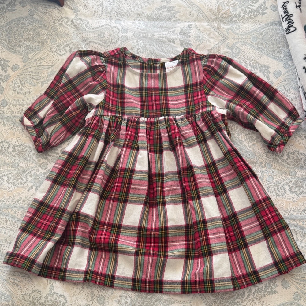 Hanna Andersson Plaid Red and Green Dress